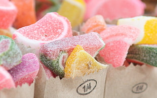 candies sprinkled with sugars, food, sweets, sugar , fruit HD wallpaper