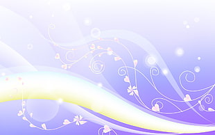 purple and brown heart floral wallpaper