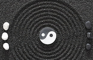 Yin Yang Logo HD wallpaper