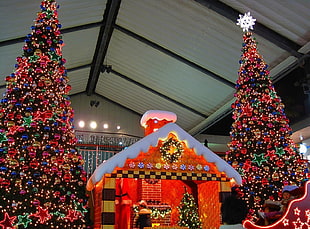 Christmas trees,  Ornaments,  Slide,  Kids HD wallpaper