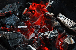 blazing charcoal 3D wallpaper HD wallpaper