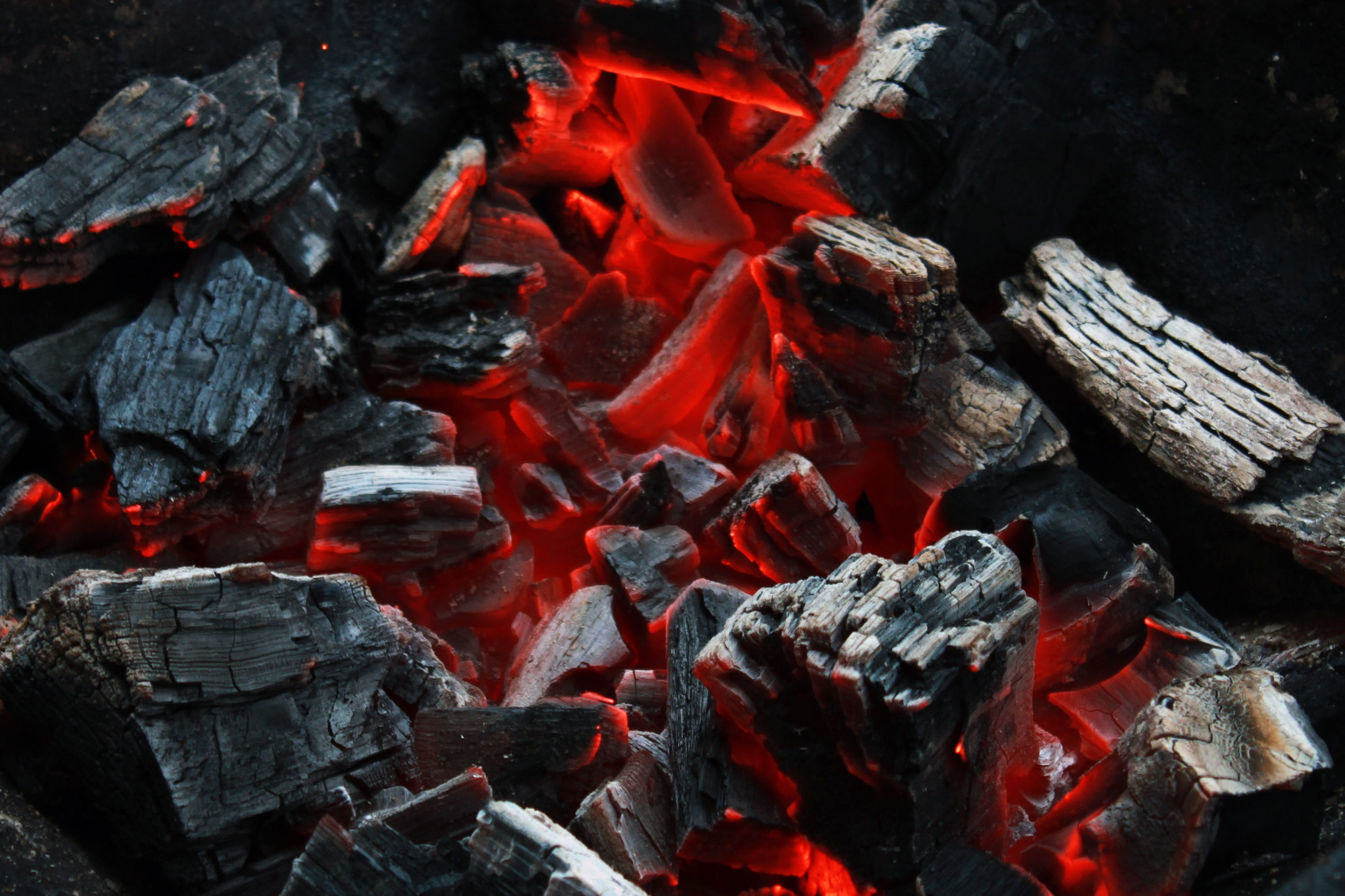 blazing charcoal 3D wallpaper