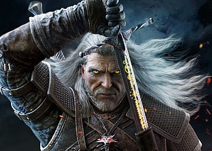 Geralt from The Witcher, The Witcher 3: Wild Hunt, video games HD wallpaper