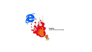 FireFox digital wallpaper, Mozilla Firefox, Internet Explorer HD wallpaper