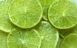 sliced lemon, lime, fruit