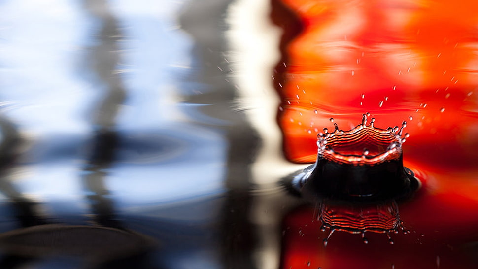 splashing of water HD wallpaper