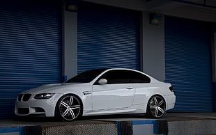 white BMW coupe, BMW, BMW E92, car HD wallpaper