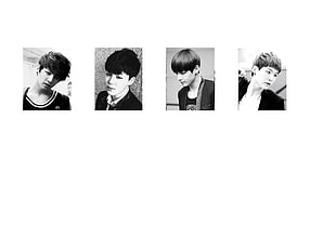men's assorted top collage, BTS, Jimin, Jungkook, V