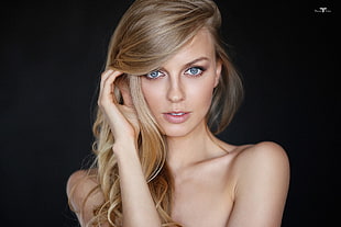woman blonde hair HD wallpaper