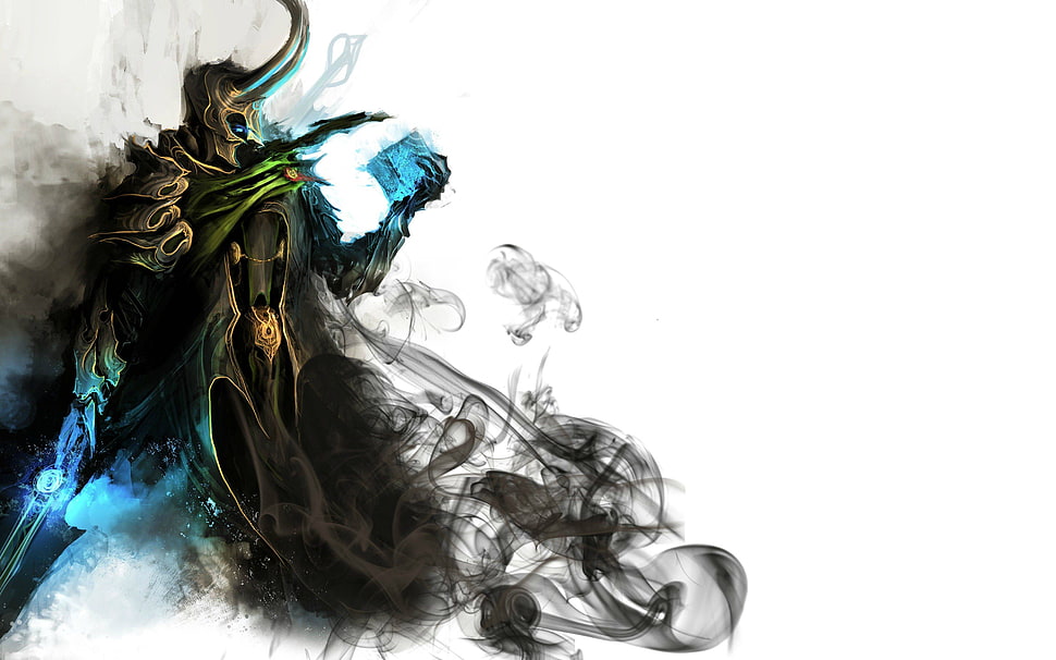 Loki digital wallpaper, comics, medieval, Loki HD wallpaper