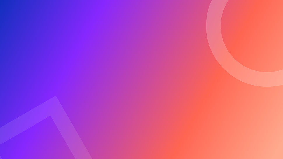 Gradient, Colorful, Square, Circle HD wallpaper