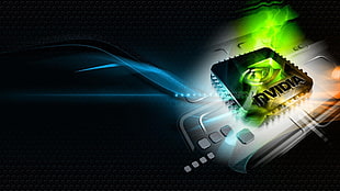 black NVIDIA graphics card, Nvidia, Windows 7, computer