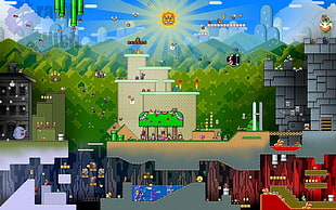 Super Mario game application, video games, Super Mario, Super Mario Bros. HD wallpaper