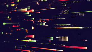abstract, digital art, CGI, LEDs