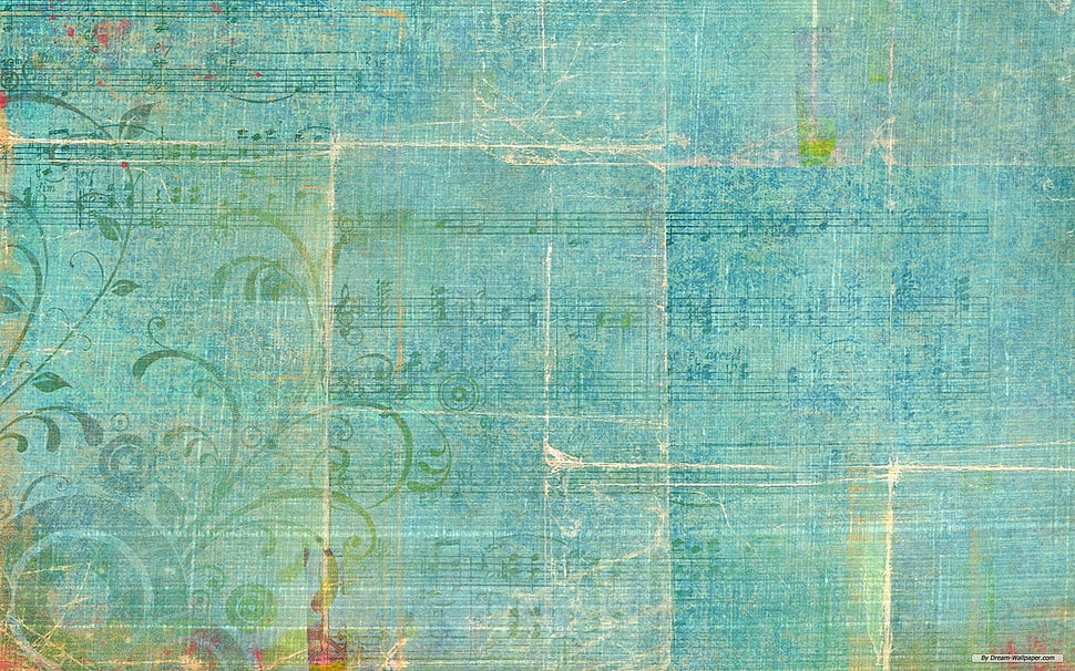 green floral abstract painting HD wallpaper