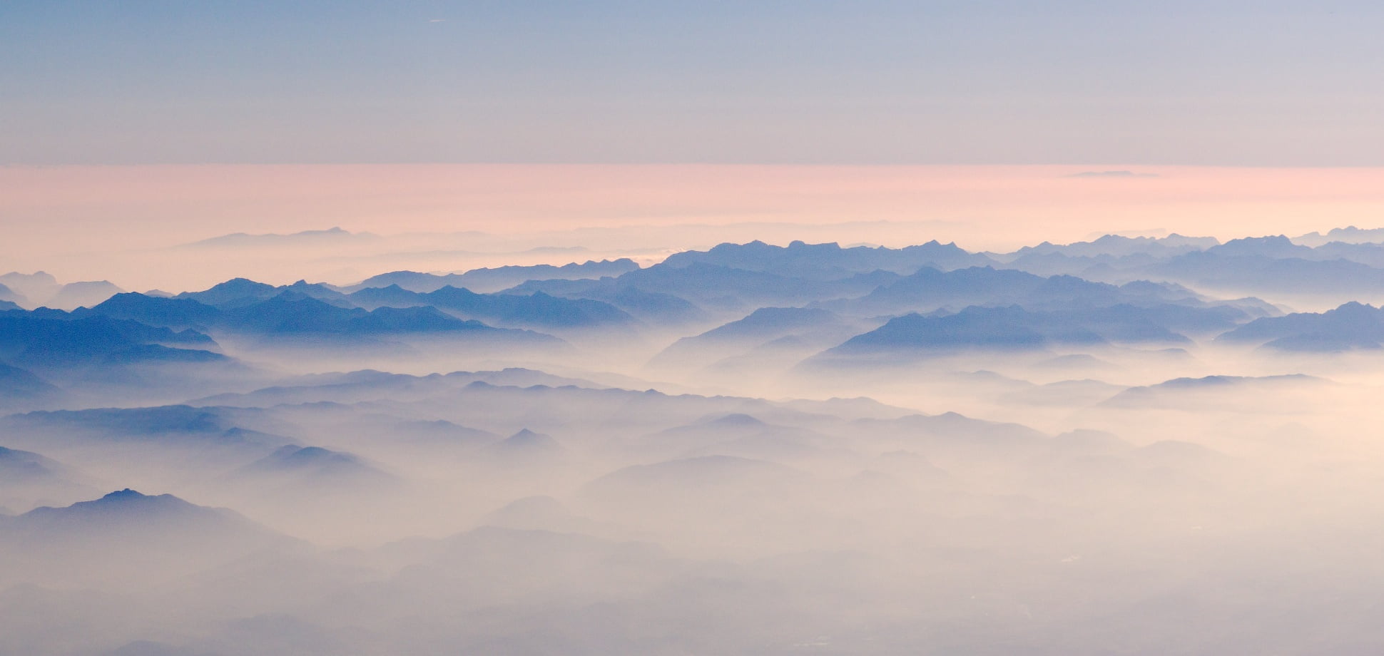 top view of clouds