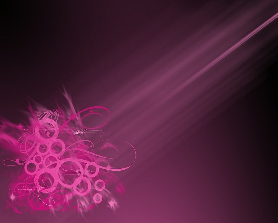 pink floral digital wallpaper HD wallpaper