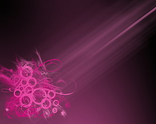 pink floral digital wallpaper