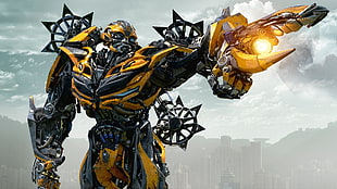 Transformers Bumblebee digital wallpaper, Transformers