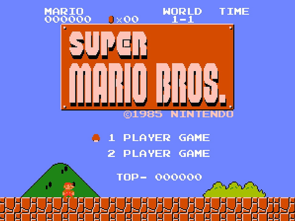 Super Mario Bros game, video games, Super Mario, Mario Bros., Super Mario Bros. HD wallpaper