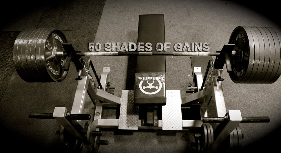 black and gray bench press, bodybuilding, working out HD wallpaper