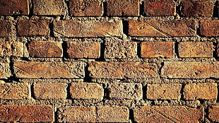 Brown concrete bricks HD wallpaper