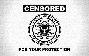 US Bureau of Morality logo, Nine Inch Nails