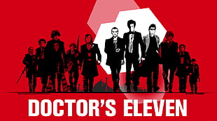 Doctor's Eleven wallpaper, Doctor Who, Ocean's Eleven, red HD wallpaper
