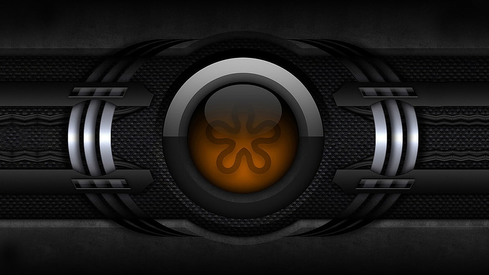 black electronic device, digital art, render, gray HD wallpaper