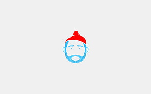 blue and red gnome clip art HD wallpaper