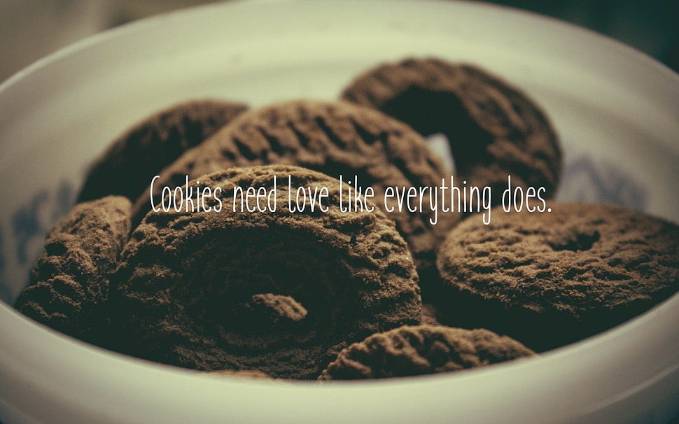 cookies with container, quote, typography, cookies HD wallpaper
