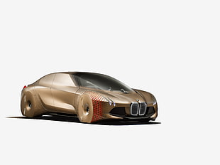 brown BMW concept HD wallpaper