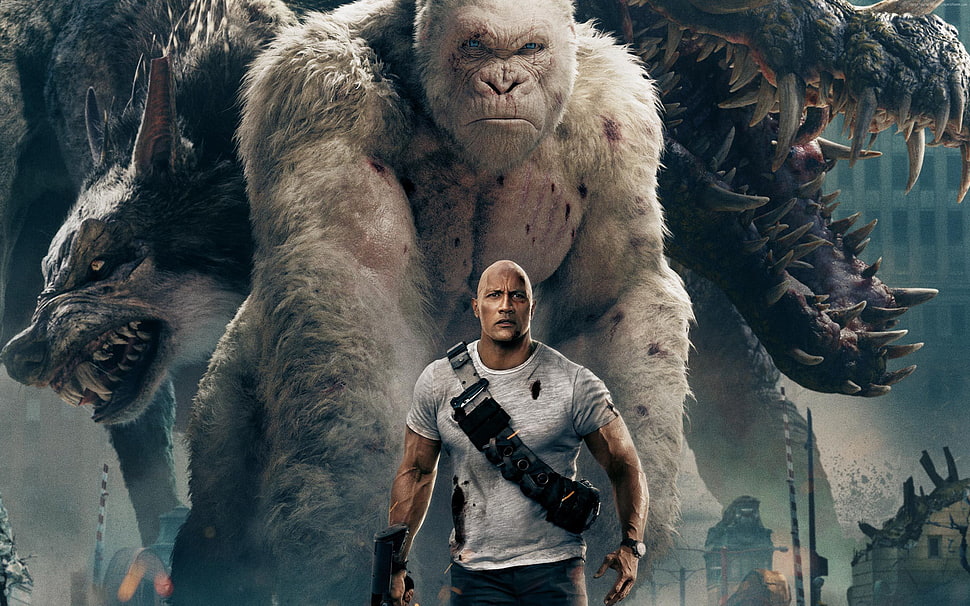 Dwayne Johnson movie poster HD wallpaper
