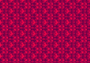 pink and gray textile