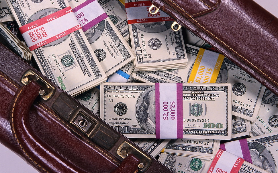 100 U.S. dollar bills HD wallpaper