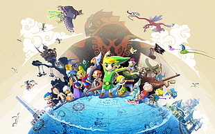 The Legend of Zelda digital art wallpaper HD wallpaper