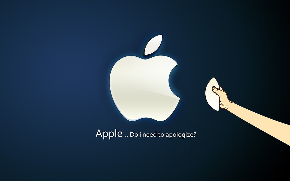 Apple Do i need to apologize ? HD wallpaper