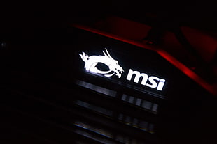 black MSI graphics card, MSI, PC gaming, technology
