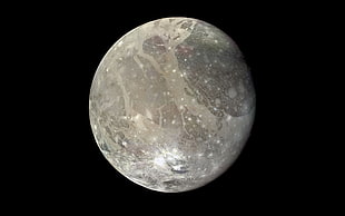 full moon, space, Ganymede, Moon, Solar System HD wallpaper