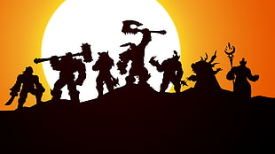group of orcs digital wallpaper, World of Warcraft, Warlords of Draenor, video games, grommash hellscream