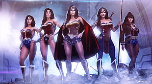 Marvel Wonder Woman graphic illustration HD wallpaper