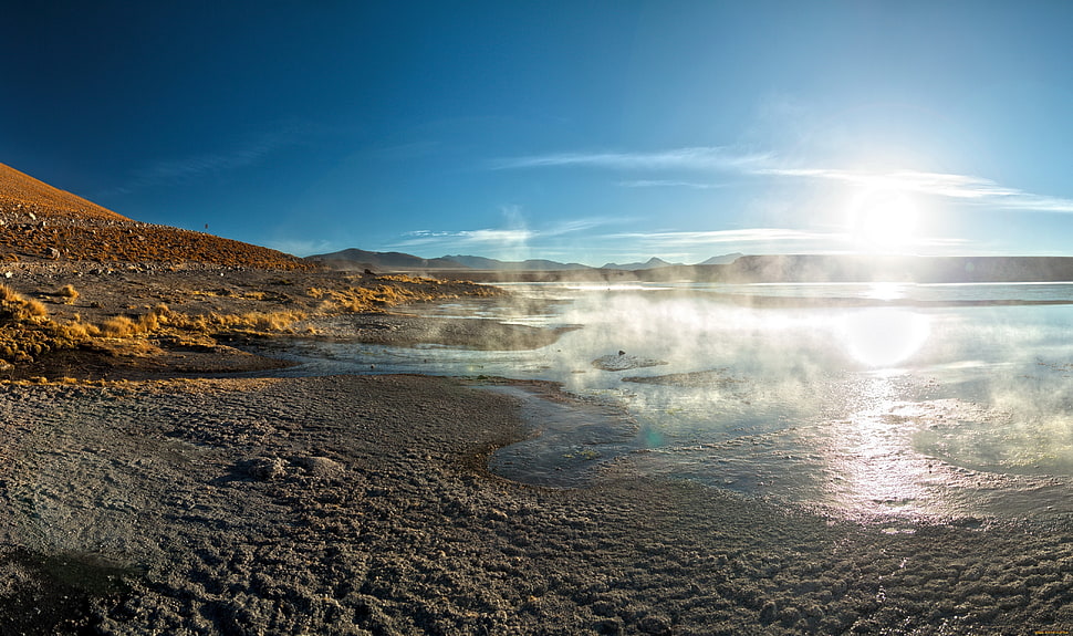 gray sand, landscape HD wallpaper