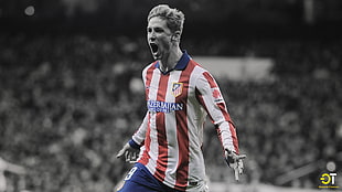 soccer player poster, Fernando Torres, Atletico Madrid, Azerbaijan, men