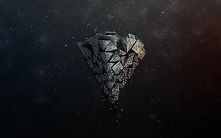 black stone hilt illustration HD wallpaper