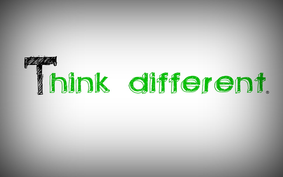 Think different text HD wallpaper
