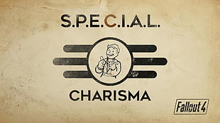 Special Charisma logo, Fallout 4, video games, Pip-Boy