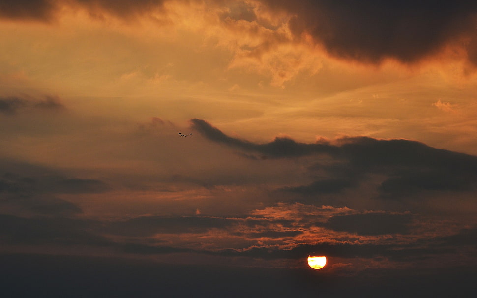 sunset photo, Sun HD wallpaper