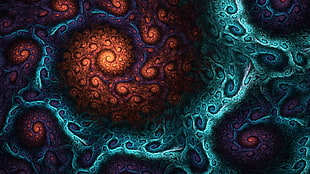 abstract illustration, abstract, fractal HD wallpaper