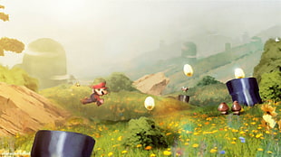 Super Mario painting, Super Mario, Gumba HD wallpaper