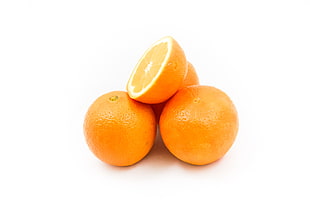 three Orange fruits